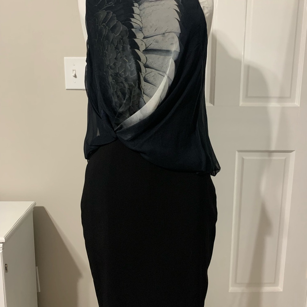 NWT Prabal Gurung Black and Gray Dress